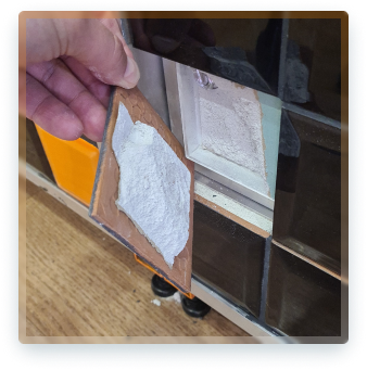 Пример сколотой плитки