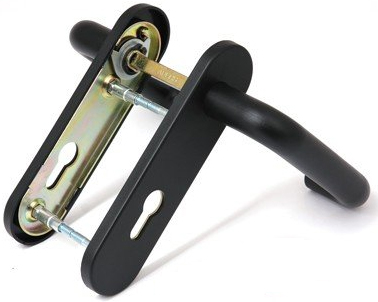 На планке (чёрная), замок цилиндровый