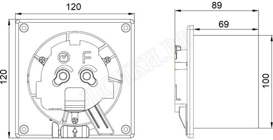 Вытяжной вентилятор airRoxy PS Вытяжной вентилятор airRoxy PS
