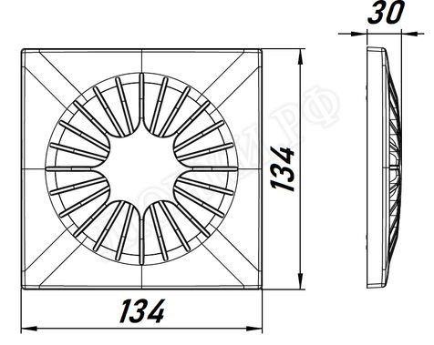 Вытяжной вентилятор Awenta System+, Silent, 100, KWS100T, POSA100, Серебро (сатин), пластик Вытяжной вентилятор Awenta System+, Silent, 100, KWS100T, POSA100, Серебро (сатин), пластик