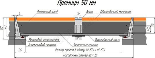 Премиум 50 мм 200*525 Премиум 50 мм 200*525